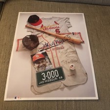 Stan Musial Signed MLB 3000 Hit Print/ Poster