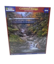 White Mountain Covered Bridge 1000 Piece Jigsaw Puzzle Thomas Schoeller Sealed