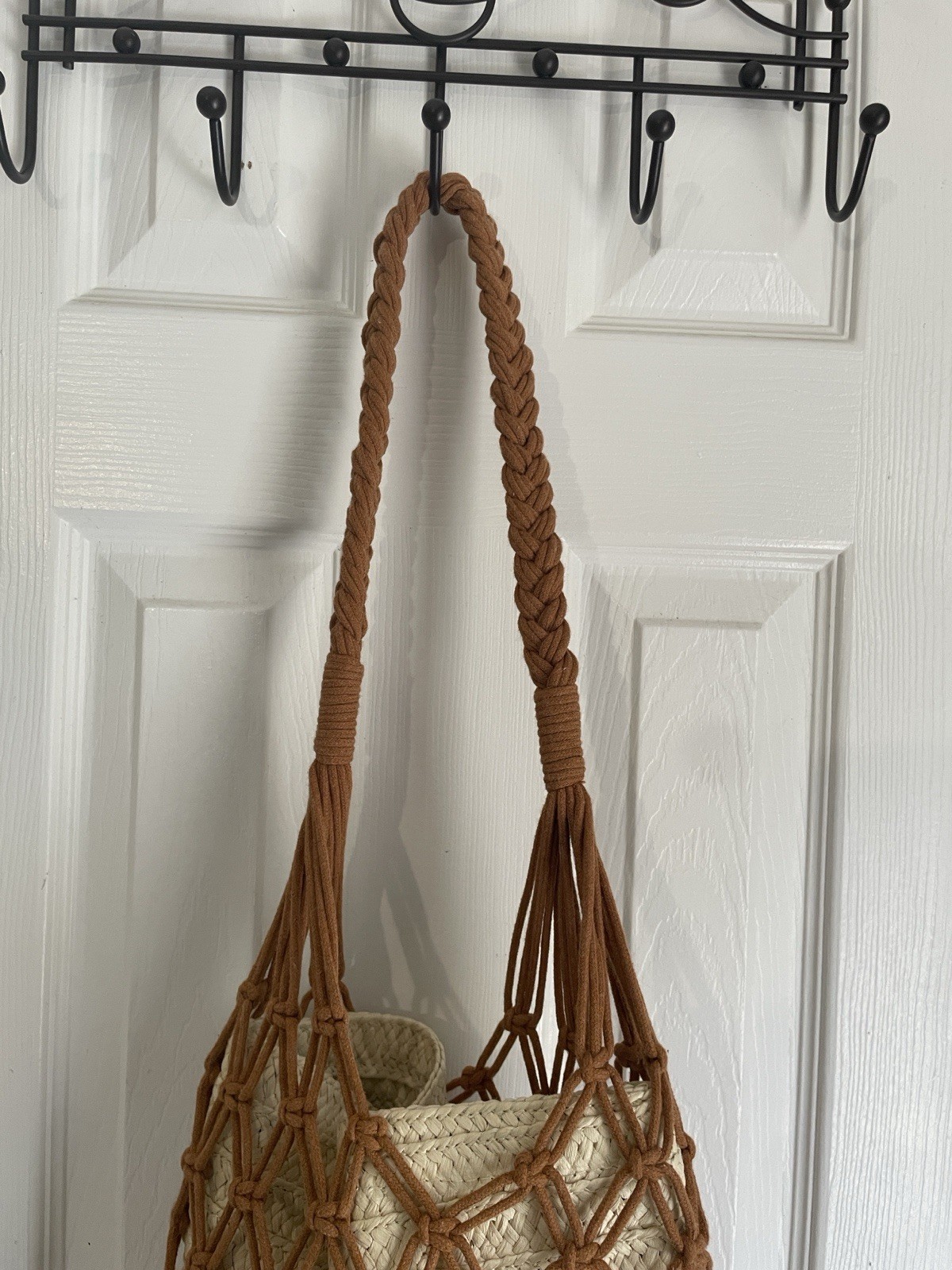 Universal Thread boho, coastal macrame handbag in… - image 3