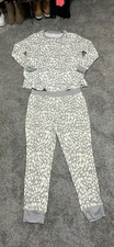 Stars Above Thermal Grey/White Long Sleeve And Jogger Pajama Set Size XL NWT