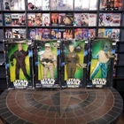 Star Wars 12" Kenner Figure Lot 4 Luke Skywalker Grand Moff Tarkin Greedo 1998