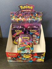 Pokemon TCG EMPTY Mega Evolutions Mega Heroes Mini Tin Display Box Set Tins x3