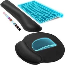 Ergonomic Mouse Pad with Wrist Rest Comfortable Keyboard Wrist Rest Memory Foa