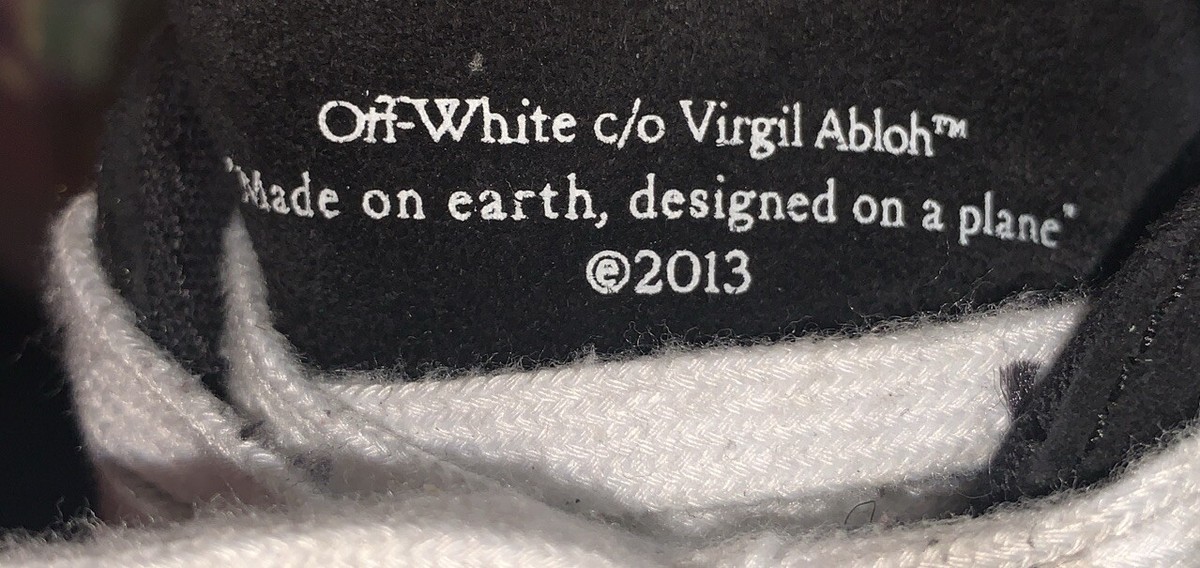 Off-White Low Vulcanized Diag Print Shoes Virgil Abloh US 8D EU 41