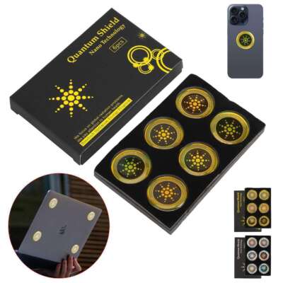 Anti R-a-d-ia-ti -on Protection Shield Phone R-a-d-i-ation Blocker Sticker / USA