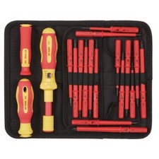 Draper Expert Interchangeable VDE Torque Electricians Screwdriver Set 19 Piece