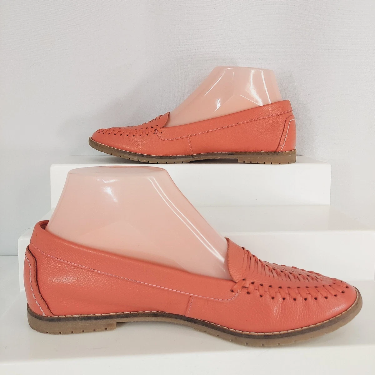 Salmon leather shoes sale