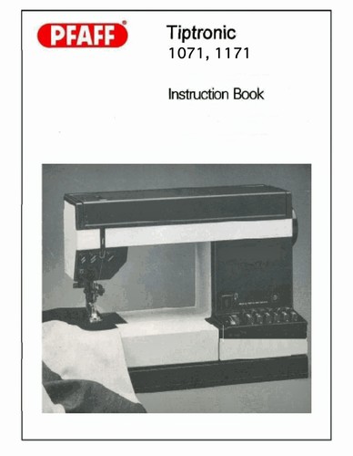 CD * PFAFF Tiptronic 1071 1171 Instruction or Service / Repair & Parts manuals