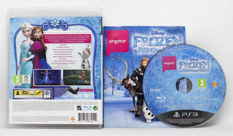 SINGSTAR FROZEN EL REINO DE HIELO - PLAY STATION 3 PS3 PLAYSTATION PAL ESPAÑA 2, foto 2 de 2