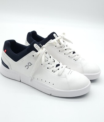 On Brand The Roger Federer Advantage 2 White/Navy OC Sneakers Mens Size 9.5