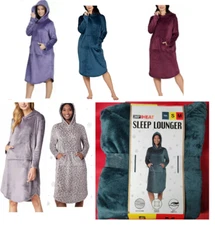 32 Degrees Heat Women's Hooded Cozy Plush Sleep Lounger Hoodie, NEW