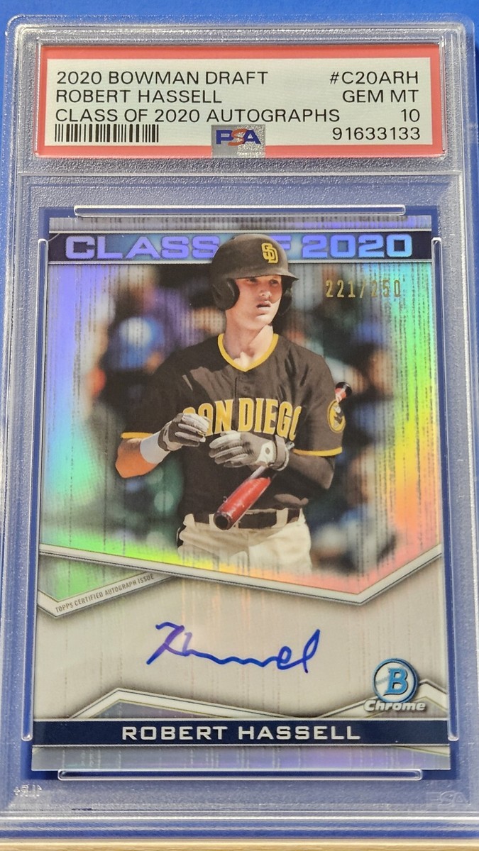 Robert Hassell - 2020 Bowman Draft Chrome Class of 2020 Autograph 