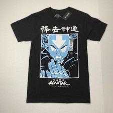 Avatar: The Last Airbender Blue White Aang Portrait T-Shirt Unisex Size XS NEW