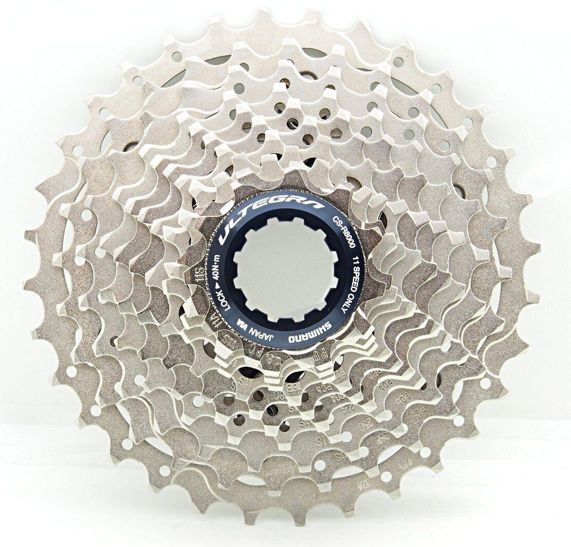 Cassette Vélo Shimano Ultegra CS-R8000 11 Vitesses - 11-32T Argent - Course Sur Route