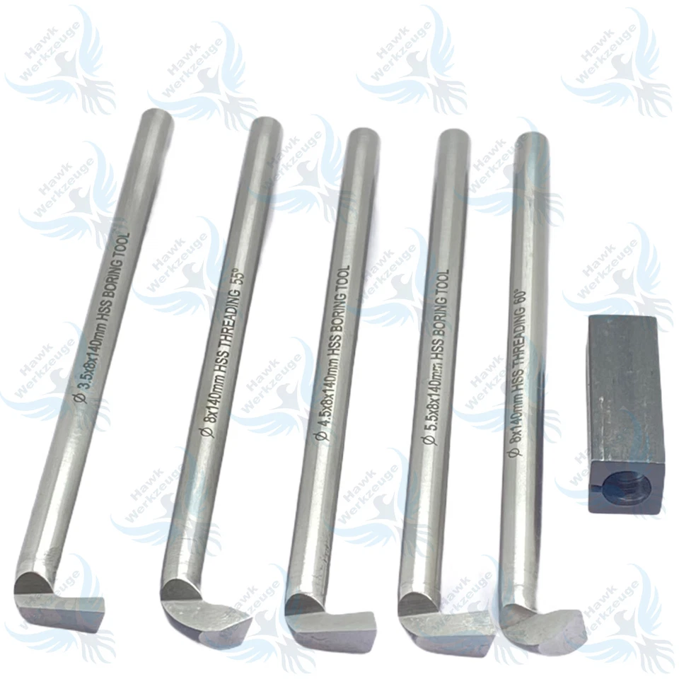 BORING AND THREDING TOOL SET WITH HOLDER FOR LATHE MACHINE - Image 2 of 4