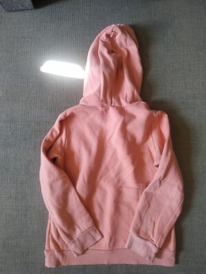 Pfirsichfarbener Hoodie ohne Marke Mädchen ohne Reißverschluss