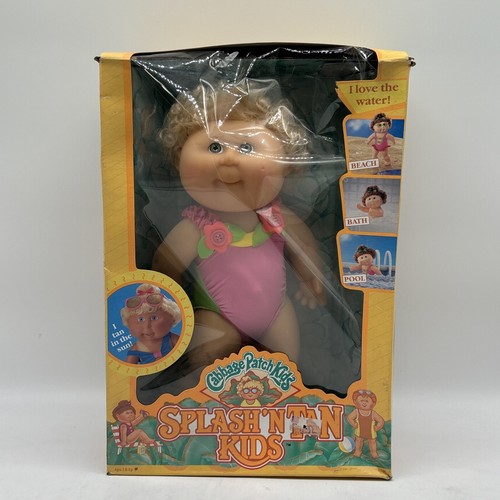 VINTAGE 1991 HASBRO SPLASH N TAN KIDS CABBAGE PATCH CLEO JUDY W/ Box Incomplete!