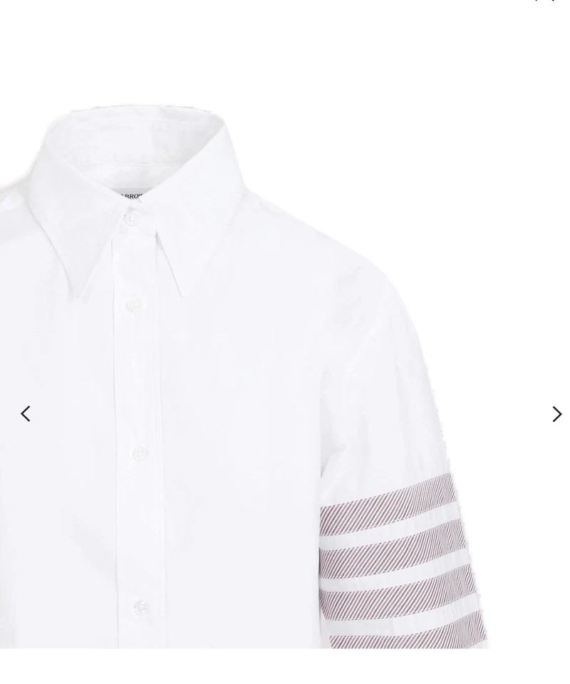 Thom Browne4-Bar Stripe Detailed Poplin Shirt - Image 3 of 3