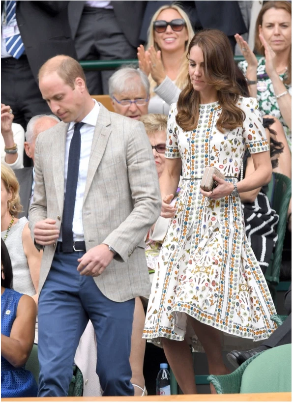 Abito midi Alexander McQueen Obsession stampa talismano US8 ASO Royal Celebrity