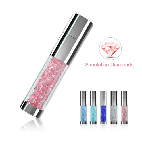 Stylish Crystal Glass U Disk 1GB-512GB USB 2.0 Flash Drive Memory Storage Stick - Afbeelding 1 van 20