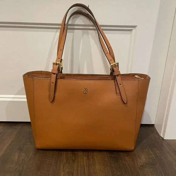 ハンドバッグ TORY BURCH Woman Handbag Brown 177235 200 Tory Burch Womens York Brown Cognac Leather Double Handles
