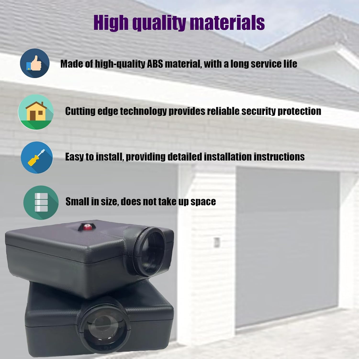 Genie Overhead Garage Door Sensor Replacement Safety Replacement -  Compatible With GSTB-R STB-BL Safety Beams For Garage Door Openers Genie  Garage Door Sensor, image size:1200x1200