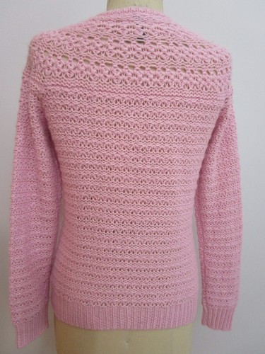 P L Ralph Lauren Open Stitch Pullover Knit Sweater Pink Crew Cuddly - Picture 8 of 10