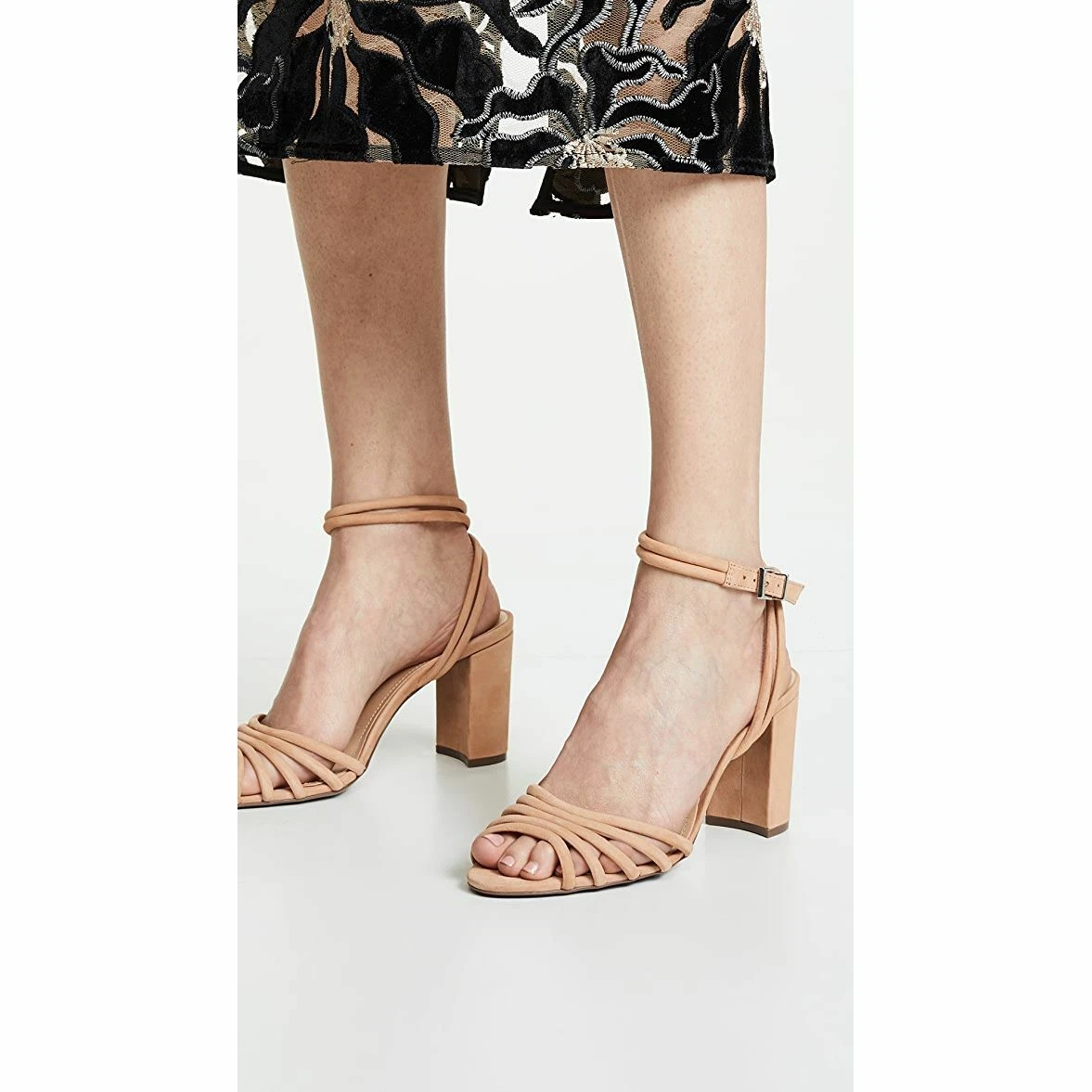 Schutz Womens Nicolai Strappy Sandals Honey Beige NWT Size 10