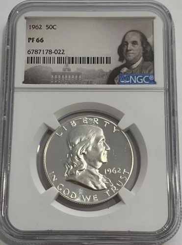 1962 Franklin Half Dollar 50C NGC PF66