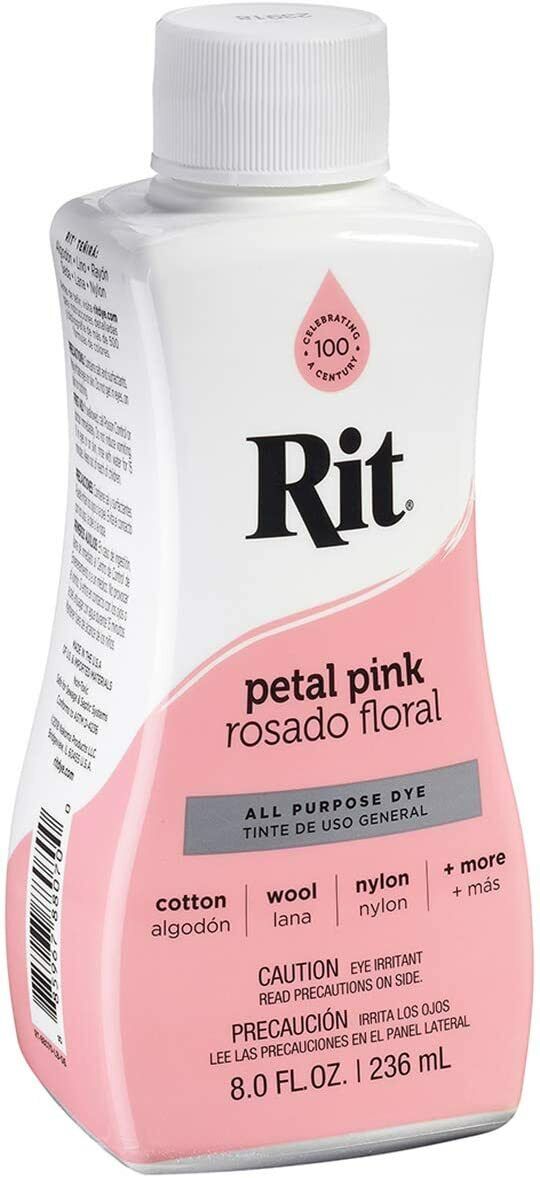 Rit Dye Liquid 8oz-Petal Pink -Multipack of 3