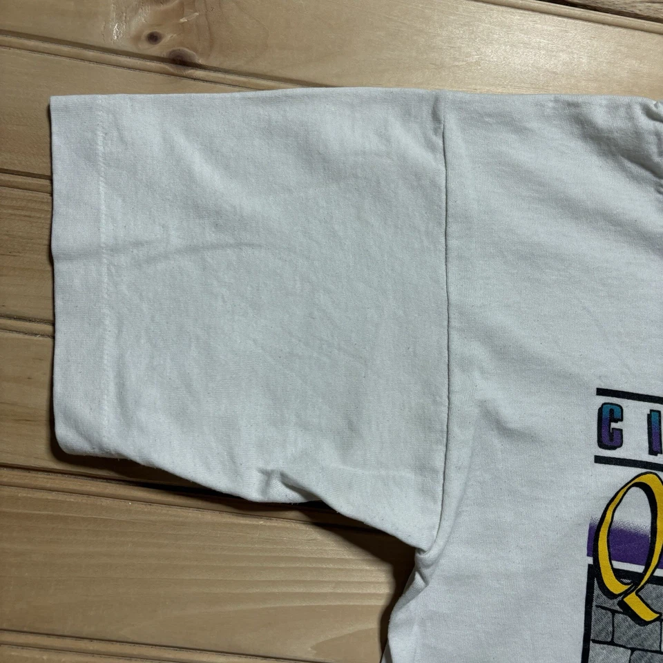 Camiseta De Colección 1997 Queen City Torneo de Fútbol USFL Cincinnati Talla Pequeña Foto 3 de 4