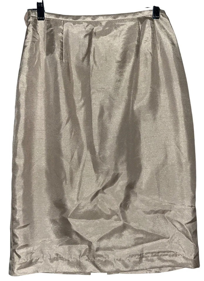 Conjunto de traje formal vintage Jessica Howard Petite de 2 piezas talla 8 bordado champán Foto 2 de 4