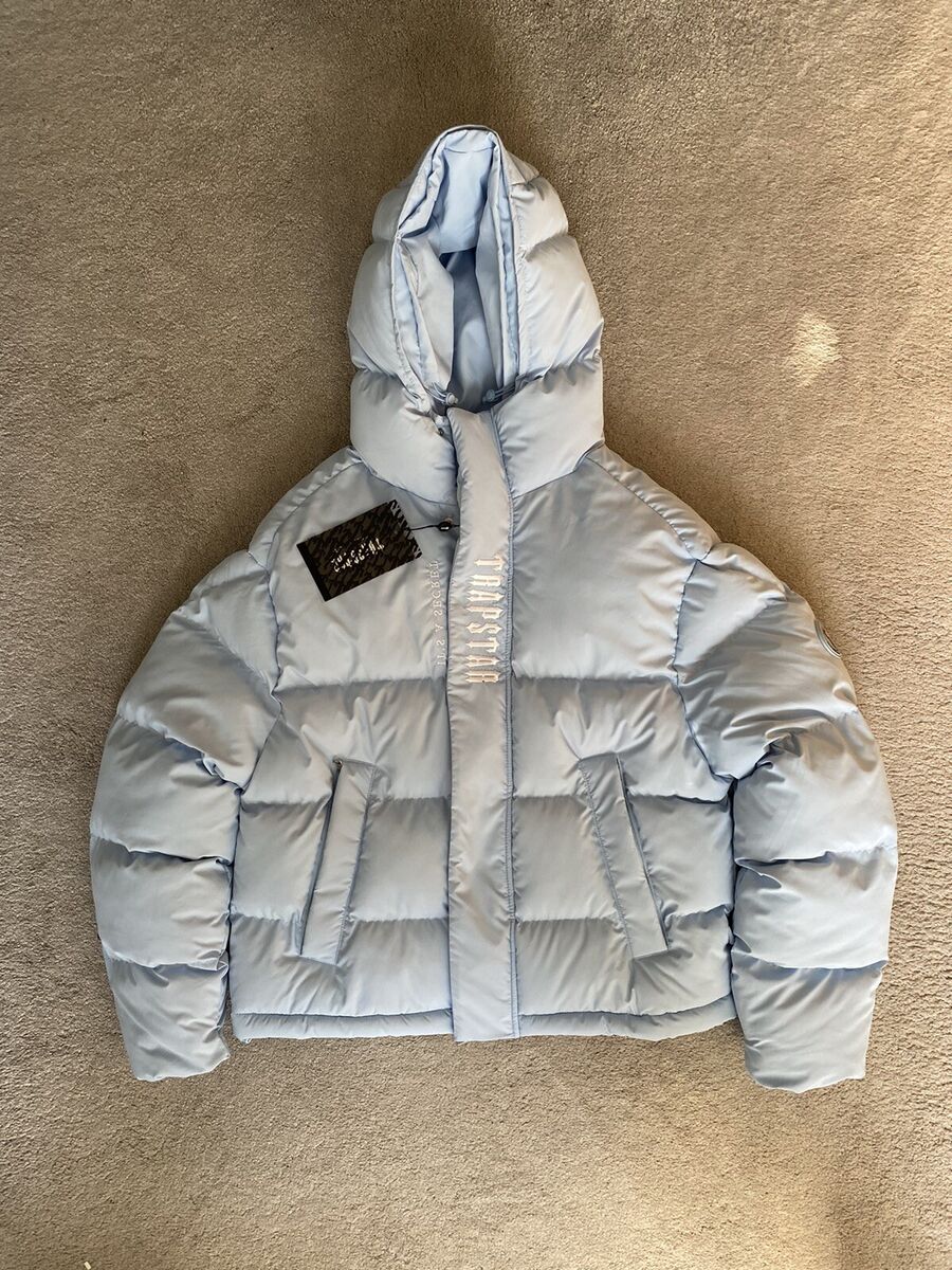 TRAPSTAR DECODED HOODED PUFFER JACKET 2.0 - BLUE - LARGE | eBay TRAPSTAR DECODED HOODED PUFFER JACKET 2.0 - BLUE - LARGE | eBay