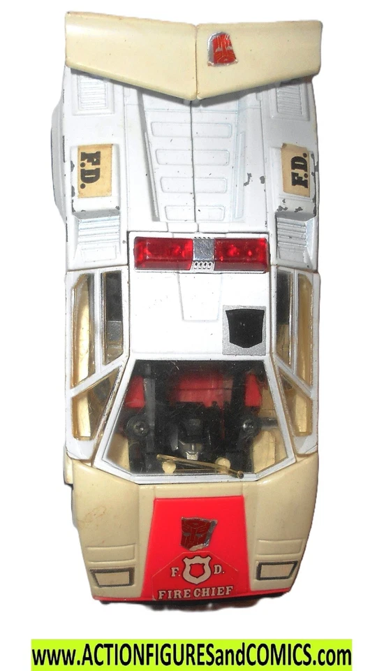 100% COMPLETE Transformers Generation 1 One 1985 RED ALERT G1 fire chief 1986 - Image 4 of 4