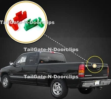 CHEVROLET & GMC TAILGATE LATCH ROD RETAINER CLIPS 99-09 1-Pair OEM-4