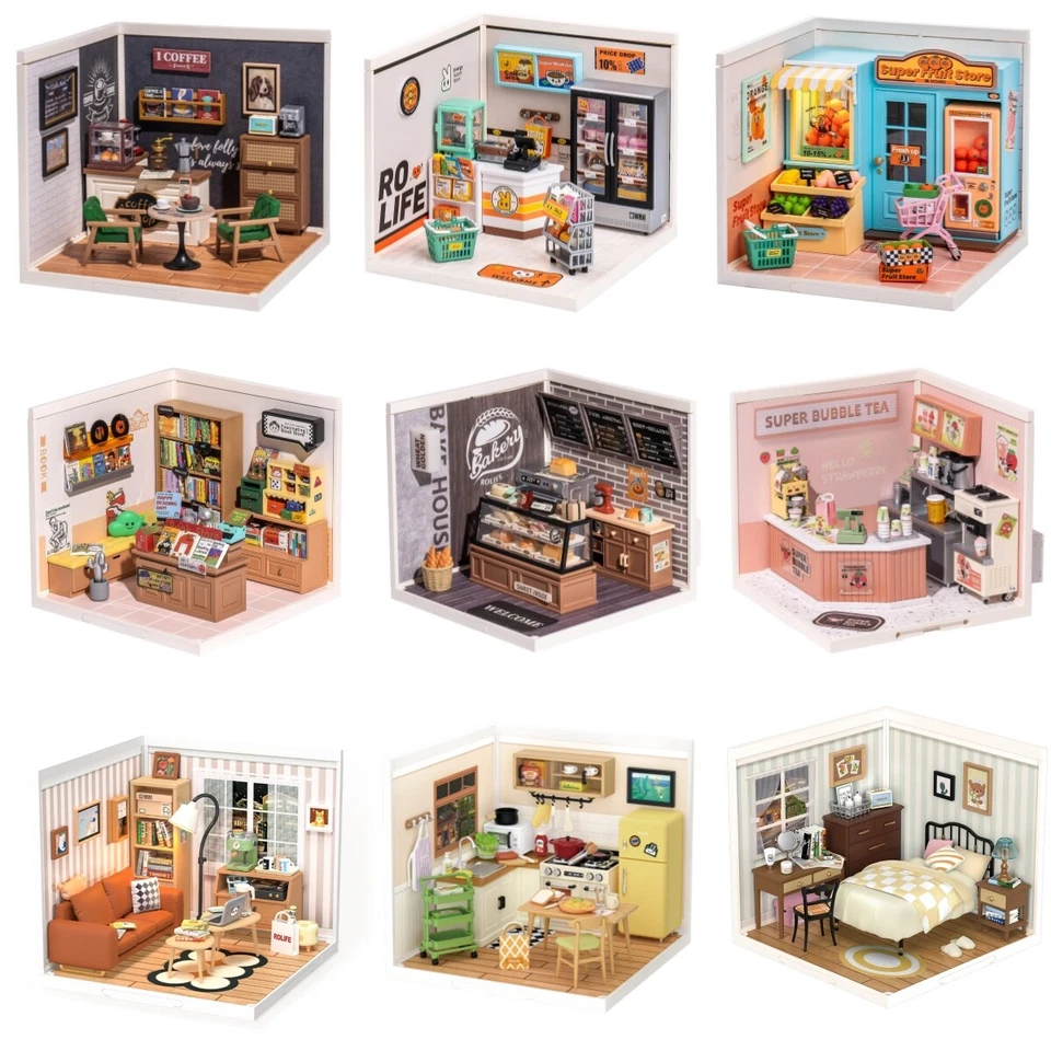 Rolife Super Creator Plastic DIY Mini LED Dollhouse Kids Birthday Xmas Gifts - Image 2 of 4