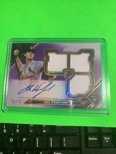 2021 TOPPS TRIPLE THREADS JAKE WOODFORD RPA TRIPLE PATCH AUTO 31/75 