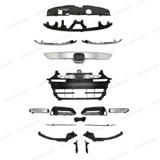 For Accord 2018-2020 16PC Chrome Grille, Molding & Fog Light Bezel with Bracket