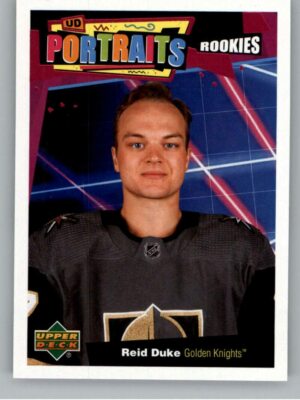 2020-21 Upper Deck UD Portraits Rookies #P-64 Reid Duke - Vegas Golden Knights