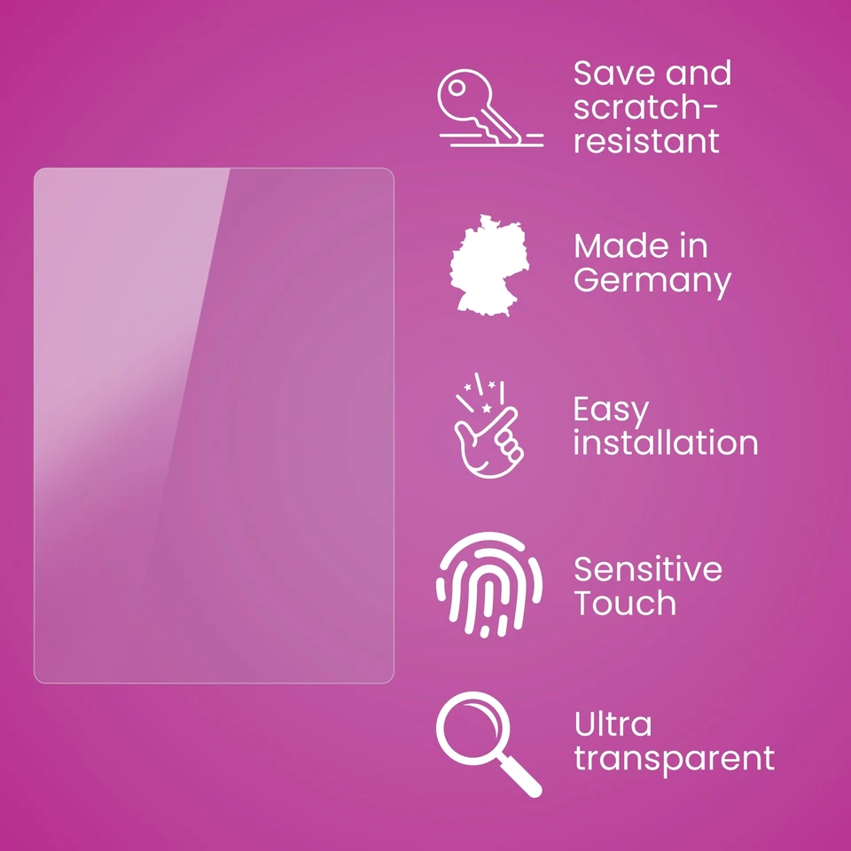 atFoliX Glass Protective Film for Kobo Aura One Glass Protector 9H Hybrid-Glass - image 3 of 4