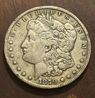 1879-cc Morgan Silver Dollar , VF, scarce date