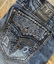 Rock Revival Lampson Taper Denim Jean TJ2261TA202 Men's Size 40 X 32