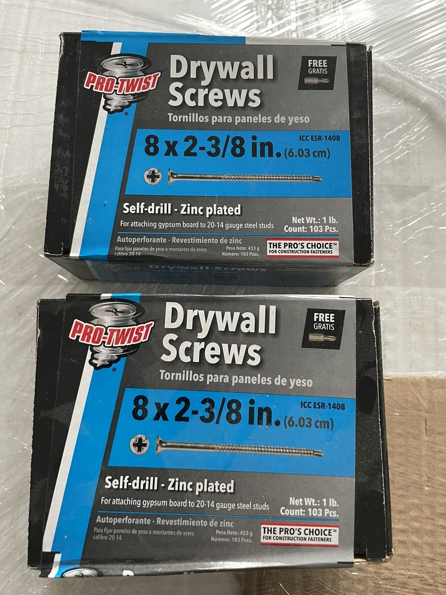 Pro-Twist Phillips Bugle-Head Self-Drilling Screws 1 lb #8