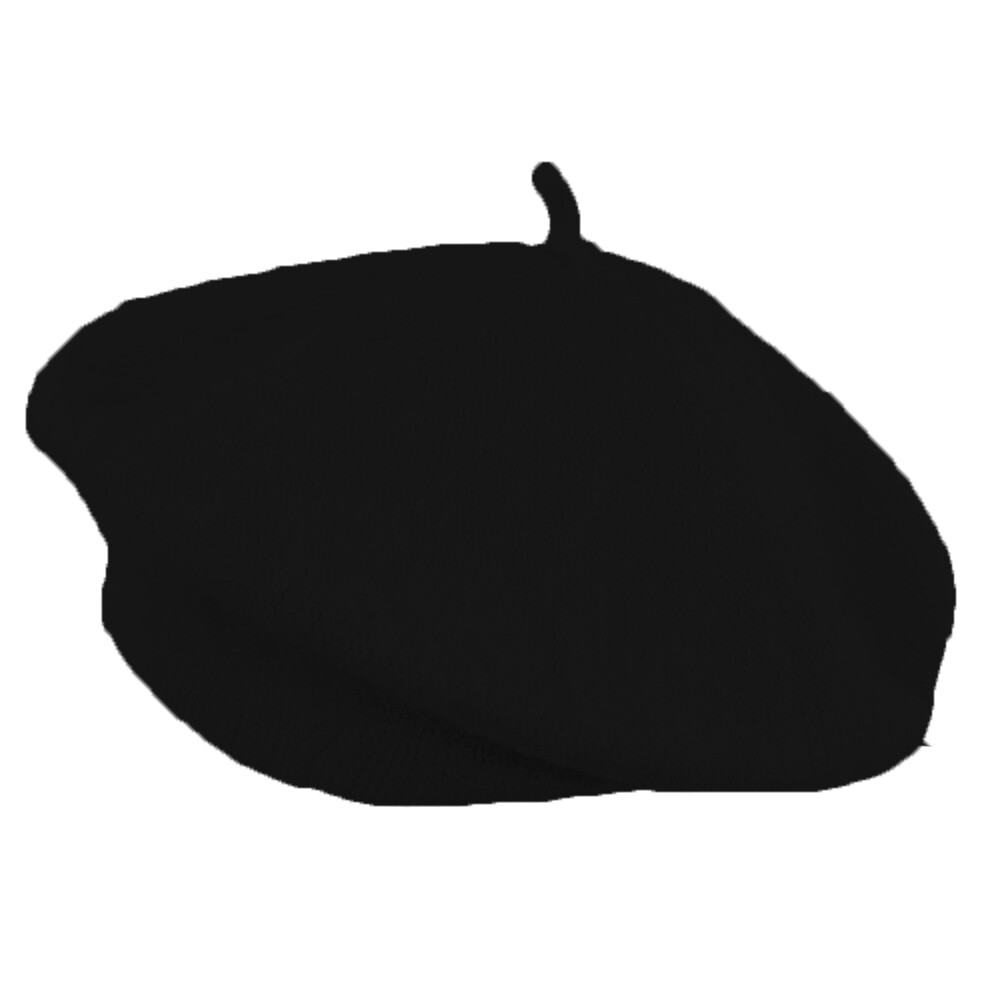 Black 100% Wool Beret French Parisian Hat | eBay display picture 3
