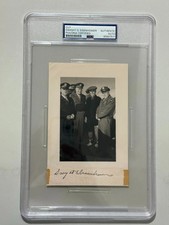 President Dwight D. Eisenhower with Generals Signed Photo Display PSA/DNA