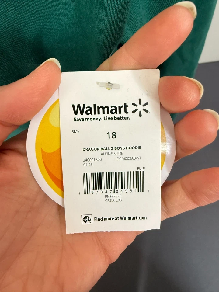Dragon Ball Z мальчиков длинным рукавом графический толстовка с капюшоном Alpine слайд размер 18 новый с Ярлыками - Изображение 4 из 4