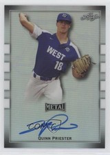 2018 Leaf Metal Perfect Game All-American Classic Quinn Priester Auto 01x1