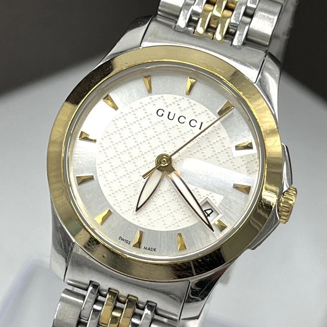 Montre femme Gucci Diamante, état ton argent
