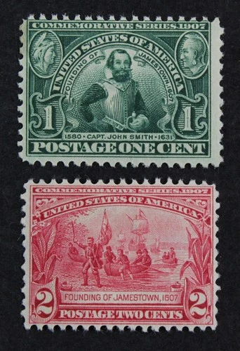 CKStamps: US Stamps Collection Scott#328 329 1c 2c Mint LH OG