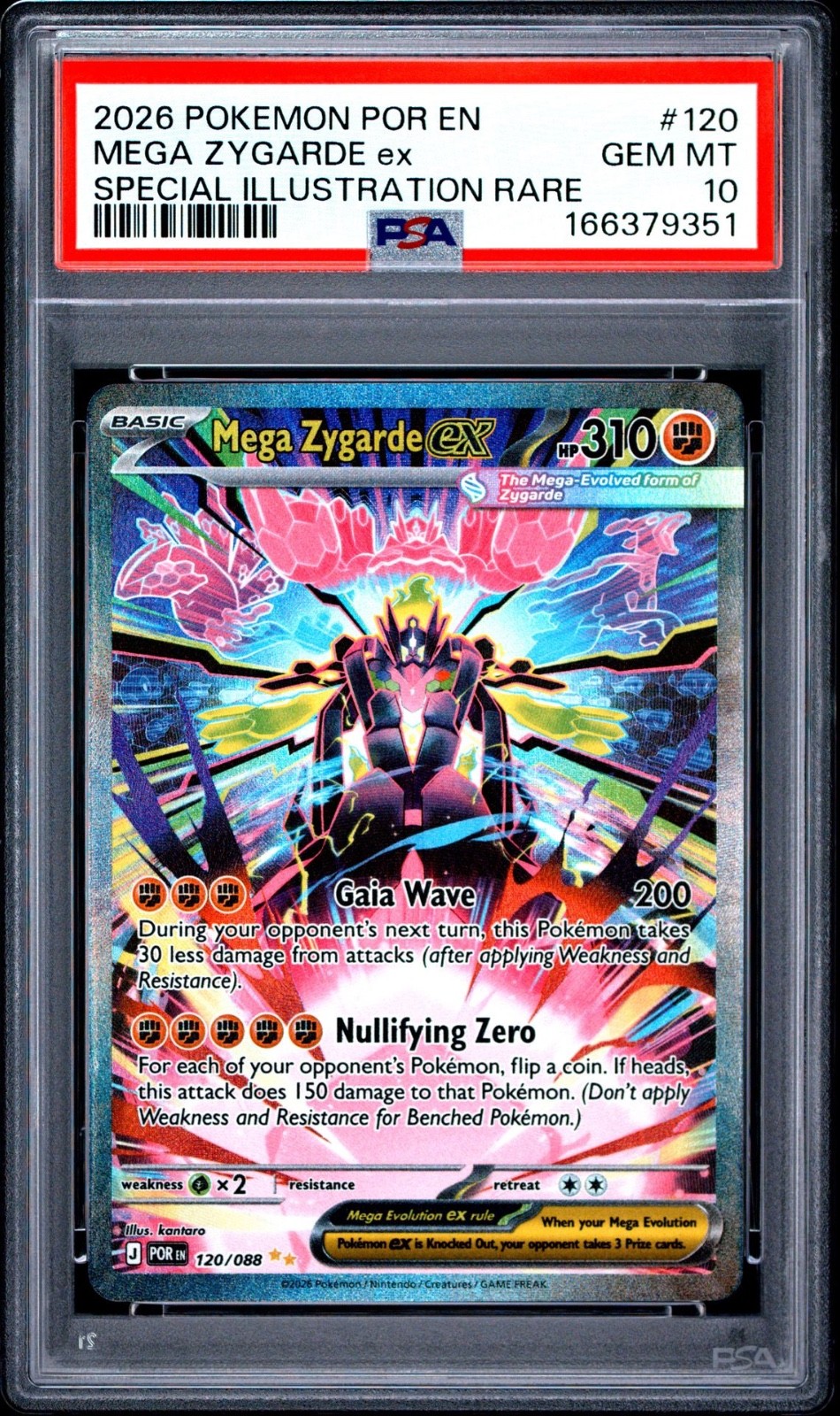 Pokemon Mega Zygarde Ex Perfect Order Special Illustration Rare #120 PSA 10 Gem